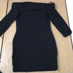 Divided New  Off the Shoulders Dress Cotton Elastane Stretchy Soft Black Size 4 Photo 0