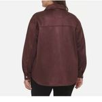 Levi's NWT  Faux Suede Long Sleeve Shirt Jacket Women's Size 3X Chocolate Brown Photo 1
