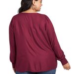 Lane Bryant NWT  Square Neck Lace Trim Popover Blouse Top‎ 26/28 Photo 1