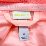 Adidas Neo Studio Womens M Windbreaker Jacket Nectar Peach Full Zip Activewear Pink Size M Photo 13