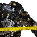 Topshop  Women's Black Gold Silver Floral Sequin Embellished Party Dress‎ Size 6 Photo 10