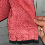 Petite Sophisticate Pretty pink vintage blazer size 2 textured blazer lined pleated cuffs neckline Photo 5