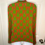 Modcloth Checkered You Got This Mock Nexk Top Knit Christmas Trees Green Red L Photo 7