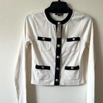 J.Crew  Vintage rib lady jacket white black size XS Photo 0