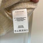 Anthropologie Postage Stamp Creme Textured Top w/ Gold Glitter Thread - Sz Small Photo 12