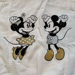 Disney Gap x  Mickey and Minnie Mouse Embroidered White Denim Jacket Large Photo 5