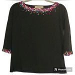 David Brooks women's silk blend sequin sweater size M Pink Size M Photo 0