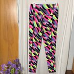 Victoria Sport Victoria’s Secret Sport Multicolor Neon Geometric Knockout Leggings Size Medium Photo 4
