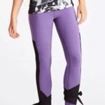 Lucy Activewear Lucy Light & Free Purple & Black Bow Tie Leggings Photo 0