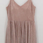 Speechless Pink Shimmer Fit & Flare Party Dress Hoco Metallic Cocktail Evening Plus Size 16 Photo 0