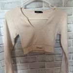Boohoo White Official  Long Sleeve Top Photo 0