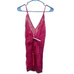 Naked Princess Silk Ella Deep V Chemise Sleep Lingerie Dress NWT Size Small Pink Photo 5