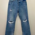 Avec Les Filles  Distressed Button Fly Straight Raw Hem Jeans Size 29 Photo 0