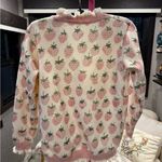 Strawberry Print Cardigan Sweater Photo 1