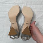 Badgley Mischka  Freedom Bejeweled Straps Glitter Block Heels 9.5 Photo 6