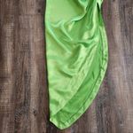Retrofête Retrofete Maria Dress in Lime Punch Green Rhinestone Neckline Open Back Small Photo 5