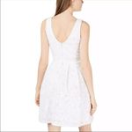 Crystal Doll  Women's White Lace V-Neck/Back Fit & Flare Mini Dress sz Jr's 3 Photo 1