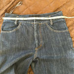 Derek Lam  wide flare leg dark denim jeans Photo 7