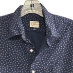 J.Crew Women’s S Blue Floral Short Sleeve Button Photo 3