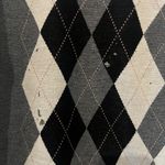 Stella McCartney Flawed  Gray Asymmetric Argyle Sweater Size 40 EU Photo 2