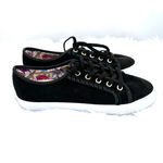 Jack Rogers size 6.5 M new without box Carter black suede lace up sneakers Photo 2