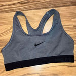 Nike Pro DRI-FIT Sports Bra Women's Size XS Heathered Grey Black Photo 0