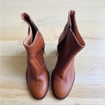 Madewell pebble leather heel ankle booties Photo 2
