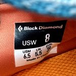 Black Diamond  Trail Running Shoes Lace Up Vibram Outdoor Athletic Orange NWOT 8 Photo 4