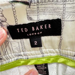 Ted Baker  White Casual Bermuda Shorts Womens 2 Beachy Summer Modest Preppy Photo 6