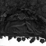 Pretty Angel  Black Lace Overlay Mini Dress Womens Small Delicate Whimsygoth NWT Photo 5