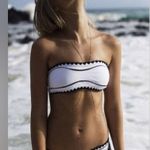 SAME SWIM Los Angeles The Babe Bandeau Top and Everything Bottom in Rose/Noir Pink Size M Photo 3