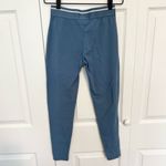 Bo+Tee Steel Blue High Waist Leggings with elastic waist band Sz SMALL Photo 7