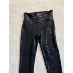 Spanx  Womens Faux Leather Camo Leggings‎ Camouflage Shiny Black Size Xsmall Photo 1