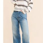 Free People Kennedy Stripe Pullover in Ivory Size Small Photo 11