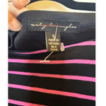 City Triangles Black with Pink Stripe Bodycon Dress Women Small Barbie Photo 2