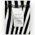 CAbi  Black White Stripe Long Sleeve Front Pockets Open Front Cardigan Medium Photo 3