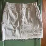 Beige Jean skirt with small rips. Great length! Size M. Tan Size M Photo 1
