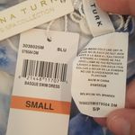 Trina Turk 💕💕 Basque Dress One Shoulder Swim Cover Up Sapphire Blue Print S NWT Photo 15