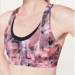 Lululemon ‎ Stash N’ Run Bra - Sun Dazed Multi Pink/Super Dark size 6 Photo 0