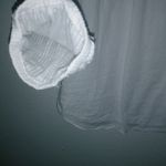 Zac and Rachel  L Swiss Microdot Long Sleeved Peasant Top in White Photo 6