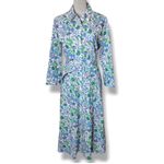 Talbots NWT  Fit & Flare Spring Fleur Poplin Shirt Dress with Belt 2 Photo 3