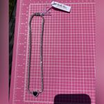 Stella Rose FINE SILVER PLATED diamond paved Tennis necklaces Blue Crystal Heart Photo 7