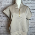 Zenana Outfitters Women's L/XL Ash Mocha Half Zip Pullover Cleanfit Neutralcore Photo 0