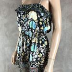 Victoria's Secret  Floral Satin Flounce Romper Size SMALL Photo 3