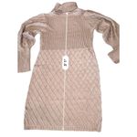 Venus Pink Dusty Rose Knit Puff Sleeve Bodycon Sweater Dress sz XLARGE NWOT Photo 11