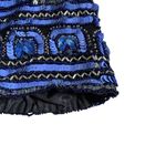 Vintage Papell Heavily Beaded Blue Jacket Geometric Sequin Formal Jacket Size 8 Photo 8