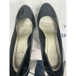 Womans Design By Alho Black Patten Leather Slip On Stilettos Platform Pumps 8 Photo 5