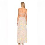 Free People  Wisteria Maxi Dress Light Combo Floral Open Back Pink Size XS New Photo 3