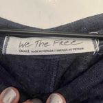 We The Free  Navy Slub Knit Crew Neck Top SS Top Size Small Photo 1