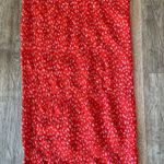 Auguste  the Label Red Smocked Off Shoulder Dress Floral Print coastcowgirl Size 8  Photo 1